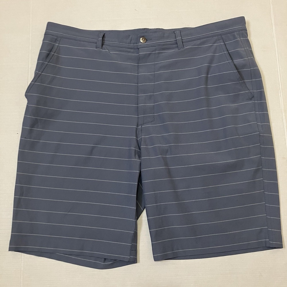 Footjoy‎ FJ Performance Golf Shorts Blue Stripes Men's 38 38x9